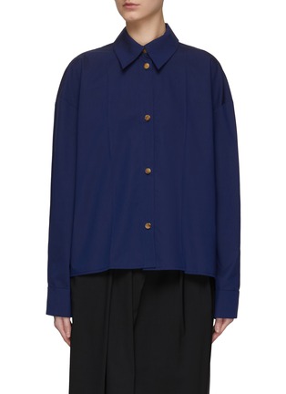Main View - Click To Enlarge - A.W.A.K.E. MODE - Point Collar Cotton Classic Shirt