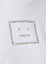 ACNE STUDIOS - Diamond Face Logo Cotton Blend Boxy Crewneck T-Shirt