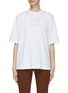 Main View - Click To Enlarge - ACNE STUDIOS - Diamond Face Logo Cotton Blend Boxy Crewneck T-Shirt