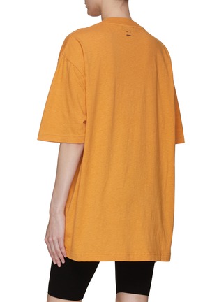 Back View - Click To Enlarge - ACNE STUDIOS - OVERSIZE COMPOSER PRINT SHORT SLEEVE COTTON JERSEY T-SHIRT