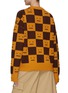 Back View - Click To Enlarge - ACNE STUDIOS - Face Logo Checkerboard Wool Knit Crewneck Sweater