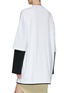 Back View - Click To Enlarge - ACNE STUDIOS - Double Rainbow Face Logo Bi-Layered Oversized T-Shirt
