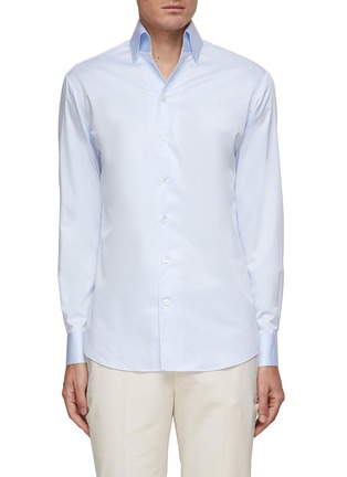 Main View - Click To Enlarge - MAGNUS & NOVUS - Spread Collar Cotton Shirt