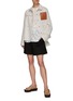 Figure View - Click To Enlarge - VINCE - Smocking Appliqued Shorts