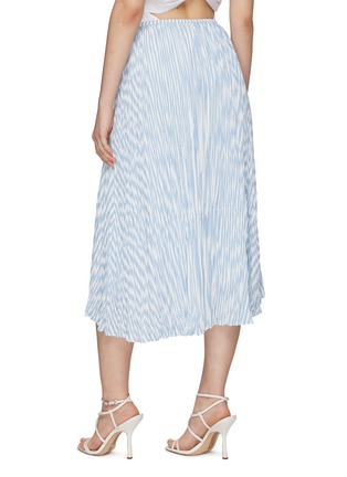 Back View - Click To Enlarge - VINCE - TIERED CRUSHED STRIPED SKIRT