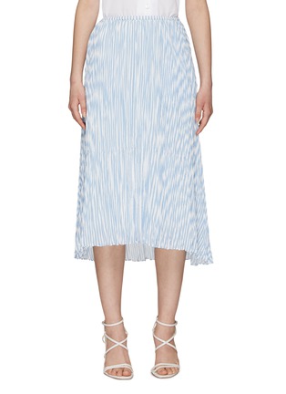 Main View - Click To Enlarge - VINCE - TIERED CRUSHED STRIPED SKIRT