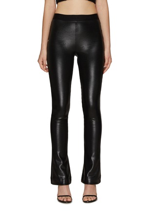 Main View - Click To Enlarge - RTA - ‘LAIS’ FLAREDCOATED LEATHER LEGGINGS