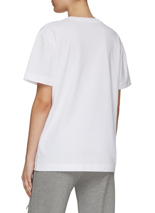 Back View - Click To Enlarge - ALEXANDER WANG - CLASSIC SHORT SLEEVE PEARLESCENT PUFF GRAPHIC UNLINED T-SHIRT