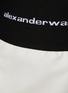  - ALEXANDER WANG - Logo Elastic Waist Cotton Blend Mini Skirt