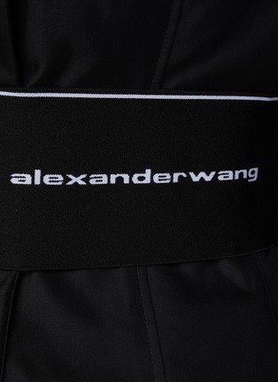  - ALEXANDER WANG - Logo Elastic Waist Single Breasted Blazer