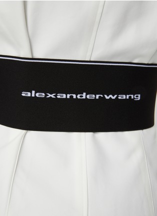  - ALEXANDER WANG - Logo Elastic Waist Single Breasted Blazer