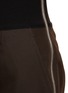 ALEXANDER WANG - Side Zip Logo Elastic Waist Pleated Cotton Blend Culottes