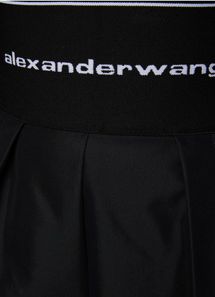  - ALEXANDER WANG - Logo Elastic Waist Safari Shorts