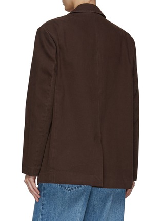 Back View - Click To Enlarge - ALEXANDER WANG - Buttonless Structured Denim Blazer