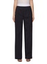 Main View - Click To Enlarge - ALEXANDER WANG - Logo High Elastic Waist Pleated Striped Pants