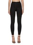 Main View - Click To Enlarge - ALEXANDER WANG - Crystal Embellished Logo Leggings