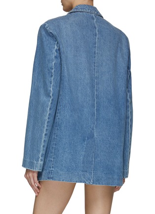 Back View - Click To Enlarge - ALEXANDER WANG - Buttonless Structured Denim Blazer
