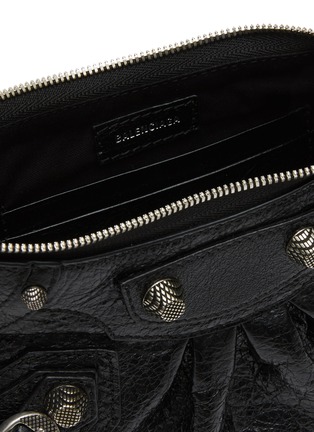 Detail View - Click To Enlarge - BALENCIAGA - ‘LE CAGOLE' CHAIN LEATHER MINI BAG