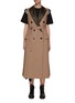 Main View - Click To Enlarge - SACAI - BELTED DOUBLE BREASTED MIDI VEST TRENCH COAT
