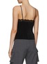 Back View - Click To Enlarge - T BY ALEXANDER WANG - Initial Charm Lace Trim Pleated Slip Top