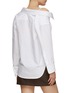 Back View - Click To Enlarge - T BY ALEXANDER WANG - Asymmetric Off-Shoulder Cotton Shirt