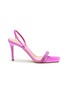 Main View - Click To Enlarge - GIANVITO ROSSI - ‘BRITNEY’ STRASS EMBELLISHED CHENILLE SANDALS