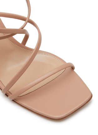 Detail View - Click To Enlarge - GIANVITO ROSSI - Square toe strappy leather sandals