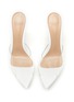 Detail View - Click To Enlarge - GIANVITO ROSSI - ‘Betty' point-toe PVC mules