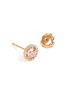Detail View - Click To Enlarge - GENTLE DIAMONDS - ‘Berry' Lab-grown diamond 18k Rose Gold Stud Earrings