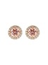 Main View - Click To Enlarge - GENTLE DIAMONDS - ‘Berry' Lab-grown diamond 18k Rose Gold Stud Earrings