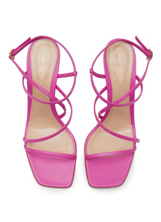 Detail View - Click To Enlarge - GIANVITO ROSSI - Square toe strappy leather sandals
