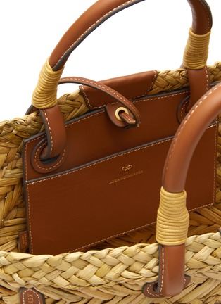 Detail View - Click To Enlarge - ANYA HINDMARCH - Multi Pocket Seagrass Basket Bag
