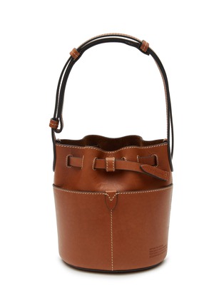 Main View - Click To Enlarge - ANYA HINDMARCH - Return To Nature' Compostable Leather Mini Bucket Bag — Tan