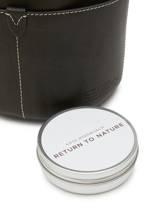  - ANYA HINDMARCH - Return To Nature' Compostable Leather Mini Bucket Bag — Dark Olive