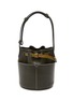 Main View - Click To Enlarge - ANYA HINDMARCH - Return To Nature' Compostable Leather Mini Bucket Bag — Dark Olive