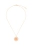 Main View - Click To Enlarge - BEE GODDESS - ‘Secret Garden' diamond 14k rose gold rosa mundi necklace