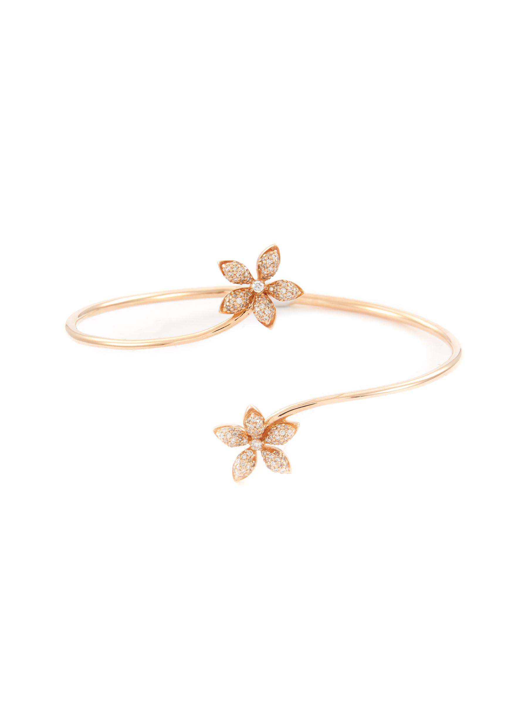 BEE GODDESS 'Apple Seed' diamond 14k rose gold bracelet