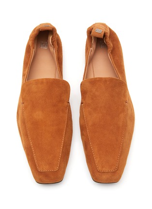 Detail View - Click To Enlarge - TOTÊME - Suede Square Toed Travel Loafers