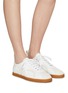 Figure View - Click To Enlarge - TOTEME - Low top leather sneakers