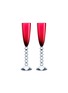 Main View - Click To Enlarge - BACCARAT - Mille Nuits Flutissimo Set of 2 — Rouge