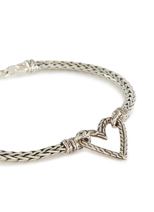 Detail View - Click To Enlarge - JOHN HARDY - ‘Classic Chain Manah' Sterling Silver Heart Bracelet