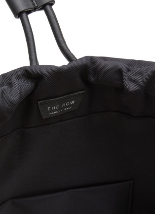 Detail View - Click To Enlarge - THE ROW - ‘Sporty' drawstring nylon canvas bucket backpack
