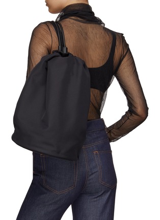 Figure View - Click To Enlarge - THE ROW - ‘Sporty' drawstring nylon canvas bucket backpack