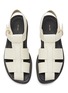 Detail View - Click To Enlarge - THE ROW - Grain leather fisherman sandals