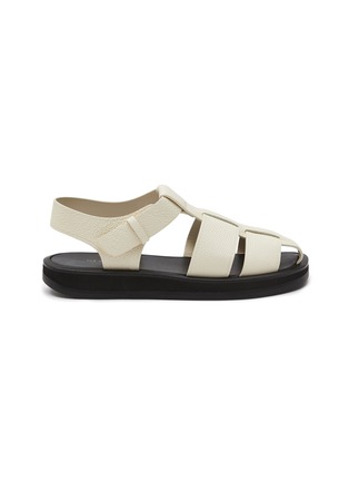 Main View - Click To Enlarge - THE ROW - Grain leather fisherman sandals