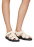 Figure View - Click To Enlarge - THE ROW - Grain leather fisherman sandals