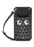 Main View - Click To Enlarge - ANYA HINDMARCH - I Am A Plastic Bag' Eyes Recycled Canvas Phone Pouch