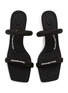 Detail View - Click To Enlarge - ALEXANDER WANG - ‘Jessie' nylon double band square toe sandals