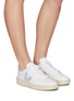 Figure View - Click To Enlarge - VEJA - ‘V-12’ LOW TOP LACE UP LEATHER SNEAKERS