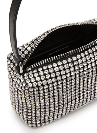Detail View - Click To Enlarge - ALEXANDER WANG - ‘Heiress' rhinestone embellished medium pouch